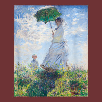 Monet's Woman With A Parasol  Modern Art Famous Painting T Shirt Seamless Cap | Artistshot