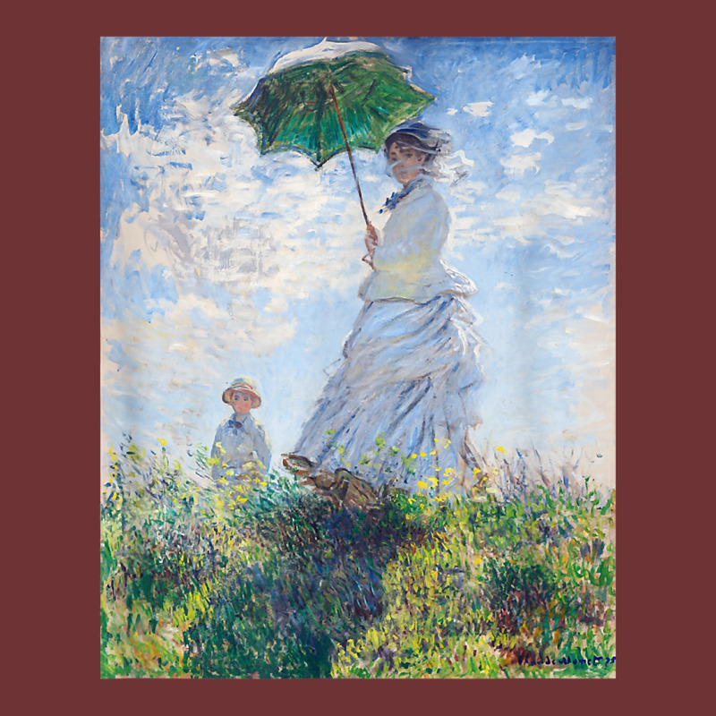 Monet's Woman With A Parasol  Modern Art Famous Painting T Shirt Seamless Cap by koleuuwla | Artistshot