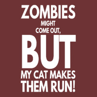 Zombies Might Come Out T  Shirt Zombies Might Come Out But My Cat Make Seamless Cap | Artistshot