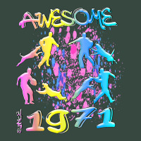 Awesome Since 1971. Agility Dog Training Graffiti Design T Shirt Seamless Cap | Artistshot