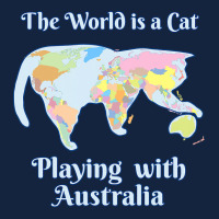 Funny World Is A Cat Playing Map T Shirt Foam Snapback Hat | Artistshot