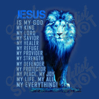 Jesus Is My God King My Lord My Savior Blue Lion Christian Graphic Foam Snapback Hat | Artistshot