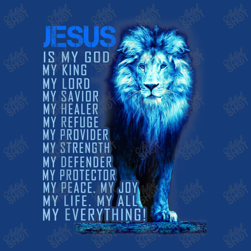 Jesus Is My God King My Lord My Savior Blue Lion Christian Graphic Foam Snapback hat by Aria-Proctor | Artistshot