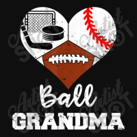 Ball Grandma Heart Funny Football Baseball Hockey Grandma T Shirt Foam Snapback Hat | Artistshot