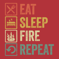 Fire T  Shirt Funny Eat Sleep Fire Repeat Retro Vintage Gift T  Shirt Pa Trucker Cap | Artistshot