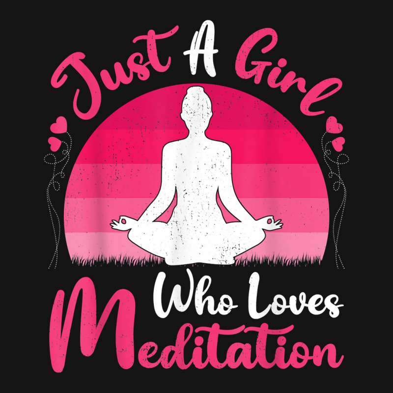 Vintage Meditation Lover Just A Girl Who Loves Meditation T Shirt Pa Trucker Cap by tognifx | Artistshot