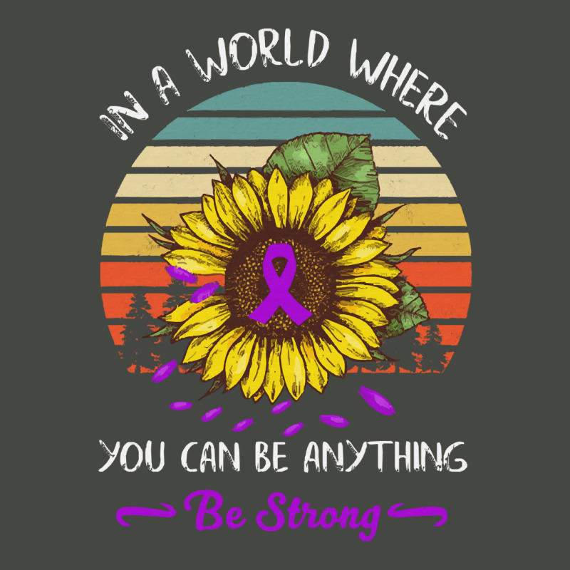 Alzheimers Awareness T  Shirt In A World Where Anything Be Strong Sunf Pa Trucker Cap | Artistshot