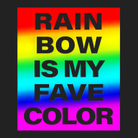 Rainbow Is My Fave Color Graphic Bold Type Tshirt Basic Backpack | Artistshot