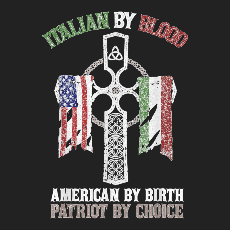 Italian By Blood American By Birth Patriot By Choice T Shirt Basic Backpack | Artistshot