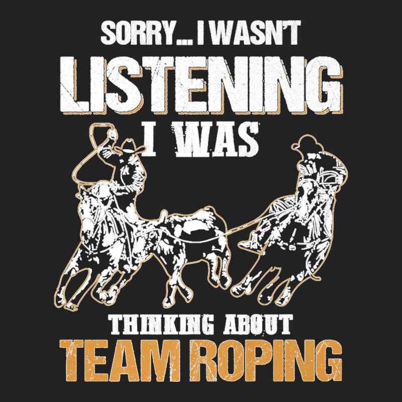 Sorry I Wasn't Listening I Was Thinking About Team Roping Premium T Sh Basic Backpack | Artistshot