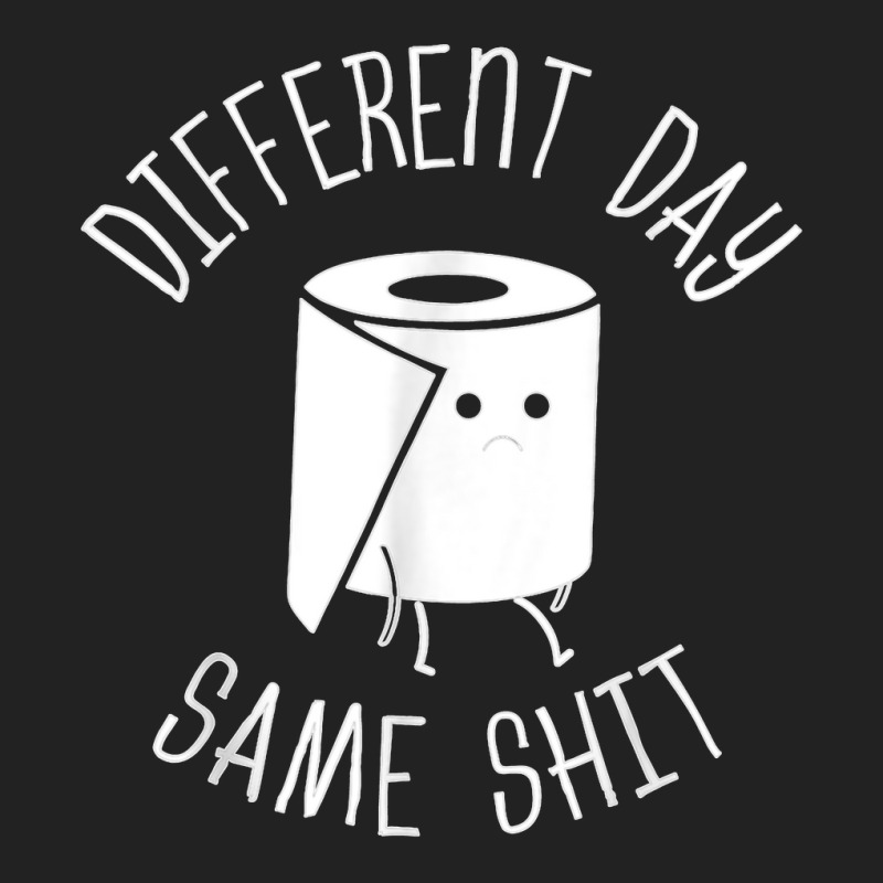 Different Day Same Shit Bathroom Gag T Shirt Basic Backpack | Artistshot