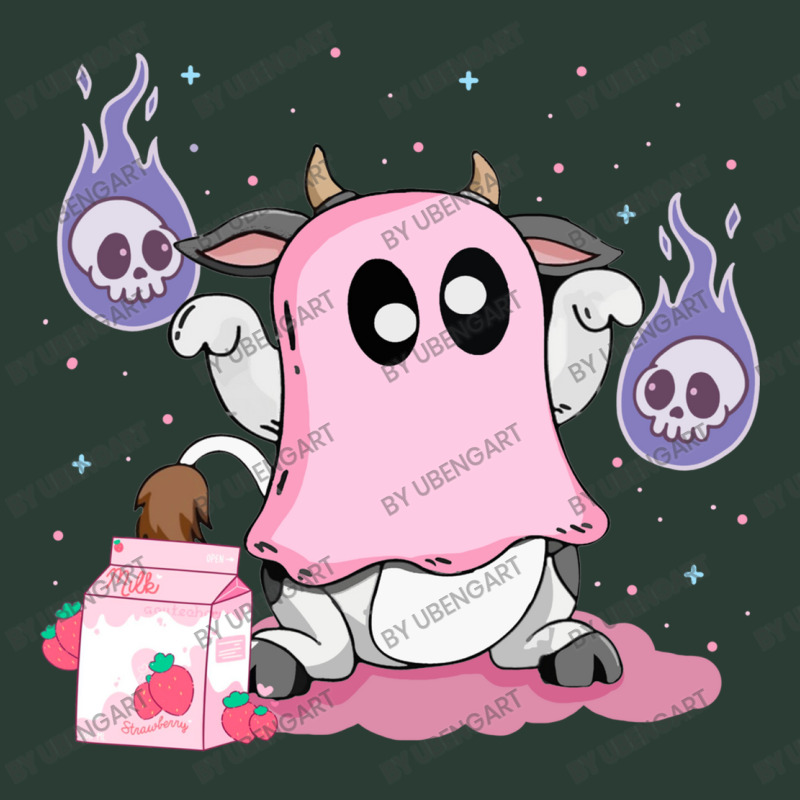 Kawaii Pastel Goth Cute Creepy Strawberry Milk Ghost Cow Fashion Visor by UbengArt | Artistshot