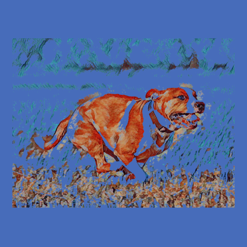 Pitbull T  Shirt Running Pittie Dog In Cartoon Art Photo Abstract T  S Fashion Visor by quigleynya937 | Artistshot