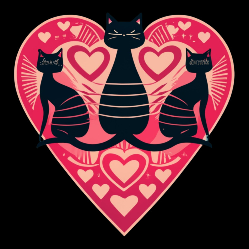 3 Abstract Cats On A Heart Legging by Sandy | Artistshot