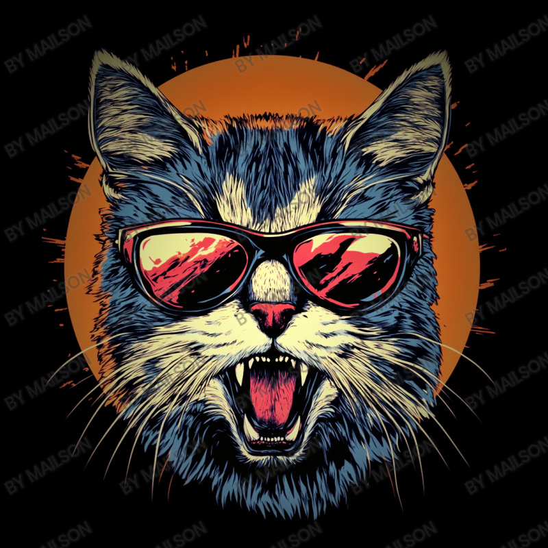 Angry Cat V-Neck Tee by mailson | Artistshot