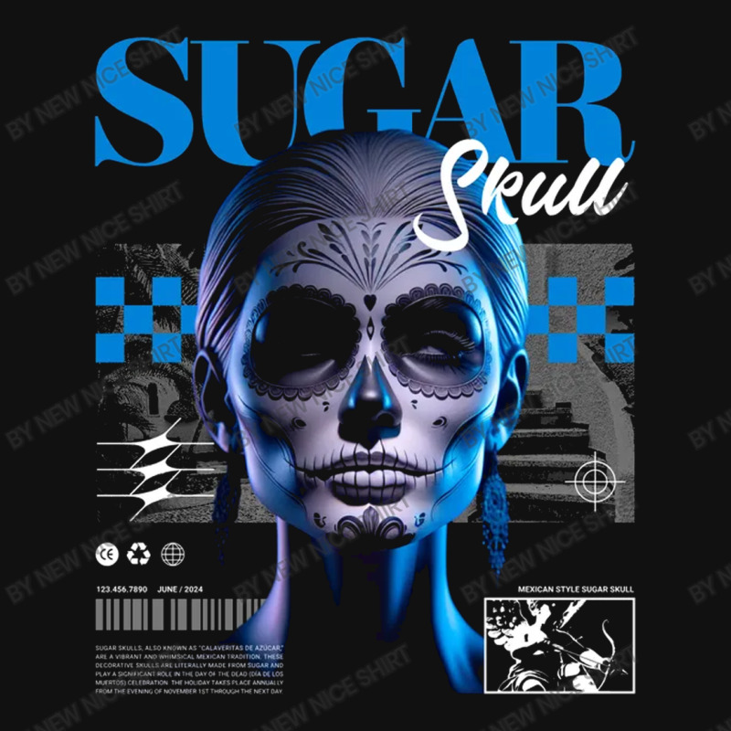 Sugar Skull Girl Metal Print Horizontal | Artistshot