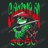 Frog Samurai Warrior Cute Animal Japan Vintage Ani Women's Triblend Scoop T-shirt | Artistshot