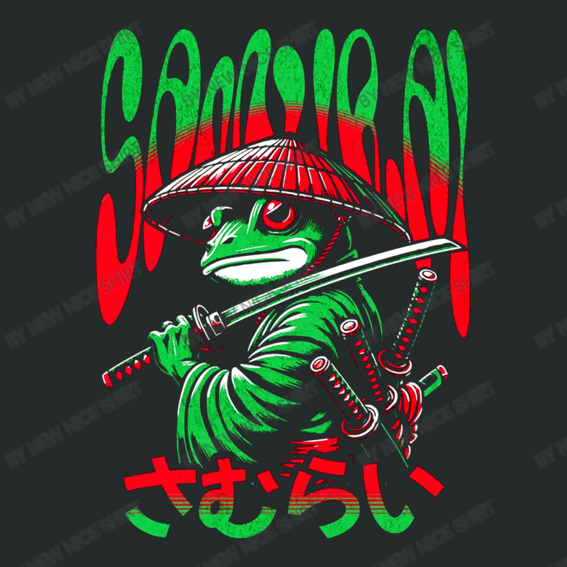 Frog Samurai Warrior Cute Animal Japan Vintage Ani Women's Triblend Scoop T-shirt by New Nice Shirt | Artistshot