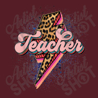 Teacher Leopard Lightning Thunder Western Back To School Retro Trucker Cap | Artistshot