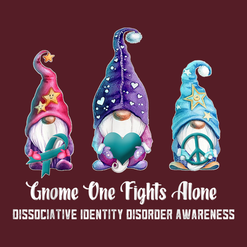 Gnome One Fights Alone Dissociative Identity Disorder T Shirt Retro Trucker Cap | Artistshot