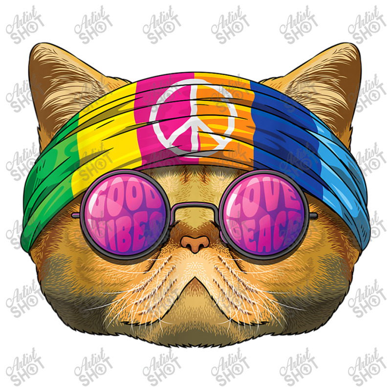 Hippie Exotic Shorthair Love Peace Sign 70s Hippie Cat Funny Gifts Boy Seamless Cap by CaleDesign | Artistshot