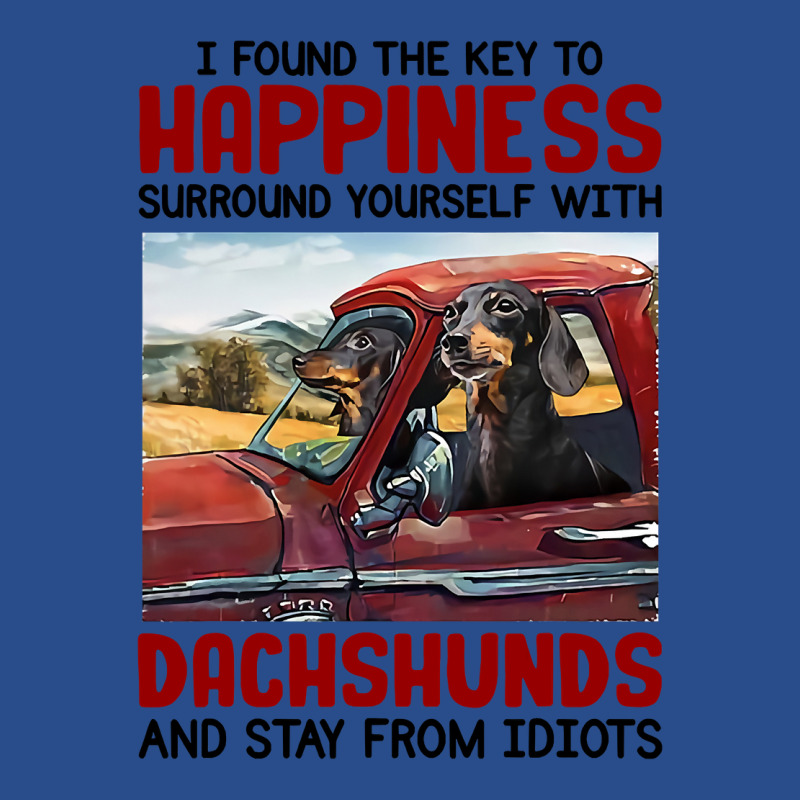 Dachshund Dog I Found Key To Happiness Surround Yourself With Dachshun Basic Backpack | Artistshot