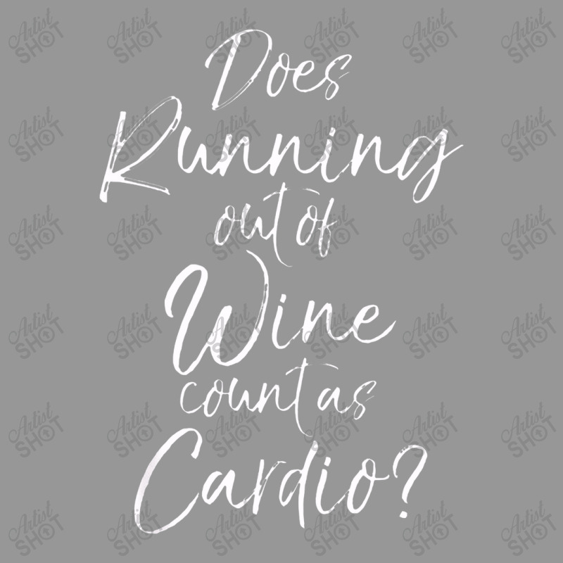 Funny Runner Gift Does Running Out Of Wine Count As Cardio Women's V-Neck T-Shirt by kamandhani | Artistshot