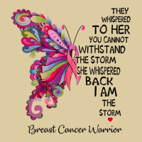 Womens Pink Butterfly I Am The Storm Breast Cancer Warrior T Shirt Fashion Visor | Artistshot