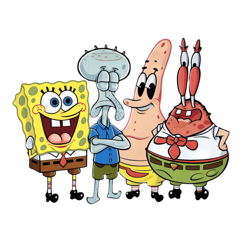 The Characters Are Spongebob, Patrick Star, Squidw V-Neck Tee by Sandy | Artistshot