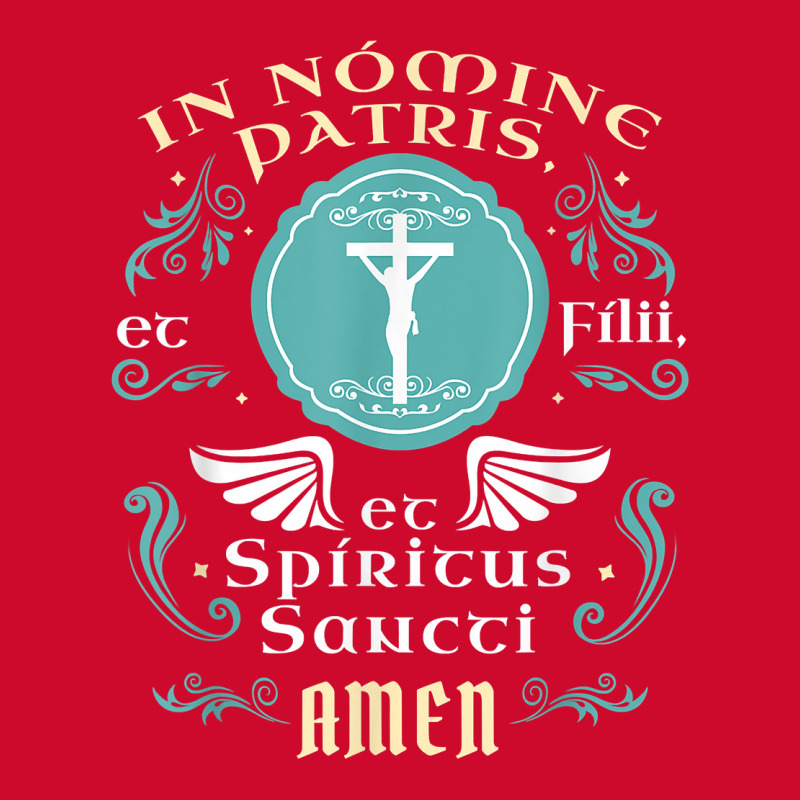 In Nomine Patris Et Filii Tradtional Latin Mass Catholic T Shirt Retro Trucker Cap by cm-arts | Artistshot