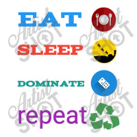 Eat Sleep Dominate Repeat Seamless Cap | Artistshot