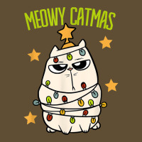 Cute Meowy Catmas Christmas Cat Tangled Up In Lights T Shirt Seamless Cap | Artistshot