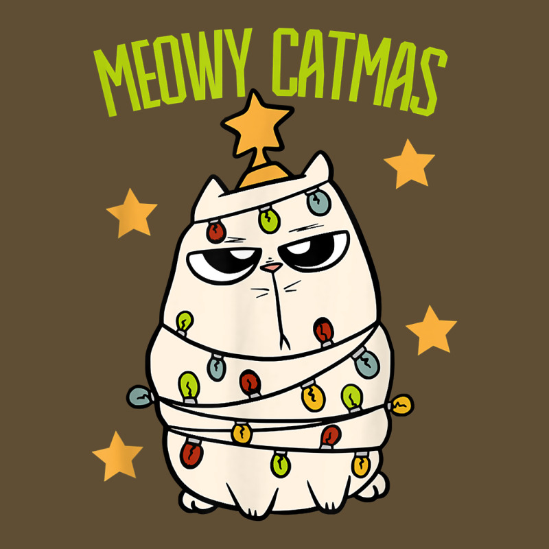 Cute Meowy Catmas Christmas Cat Tangled Up In Lights T Shirt Seamless Cap by riogasehzilahiy | Artistshot