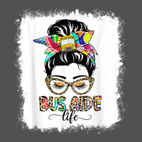 Bus Aide Life Messy Bun Women Leopard Bus Aide Gifts T Shirt Yupoong Trucker Cap | Artistshot