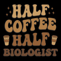 Retro T  Shirt Half Coffee Half Biologist T  Shirt 5 Panel Snapback Cap | Artistshot