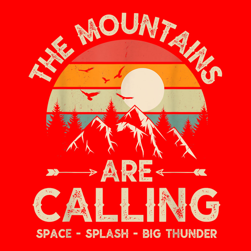 Vintage The Mountains Are Calling Space Splash Big Thunder T Shirt 5 Panel Snapback Cap | Artistshot