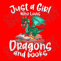 Just A Girl Who Loves Dragons And Books Reading Dragon Graphic 5 Panel Snapback Cap | Artistshot