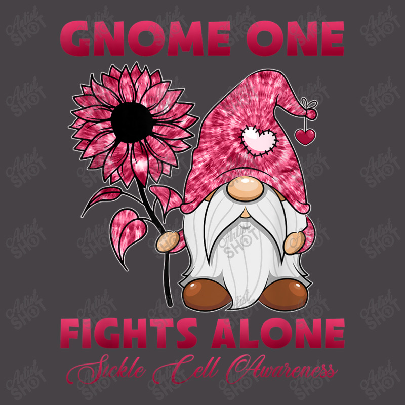 Gnome One Fight Alone Burgundy Ribbon Sickle Cell Awareness 5 panel snapback cap by NathanielDesign | Artistshot