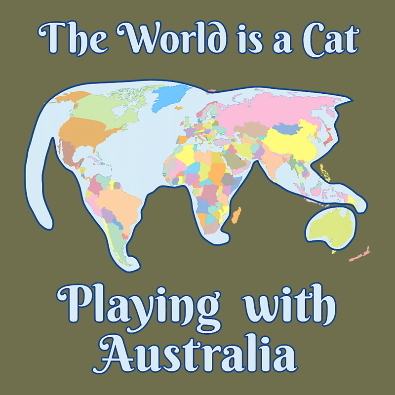 Funny World Is A Cat Playing Map T Shirt Pa Trucker Cap | Artistshot