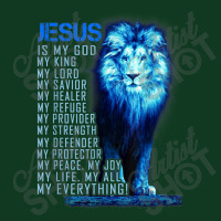 Jesus Is My God King My Lord My Savior Blue Lion Christian Graphic Pa Trucker Cap | Artistshot