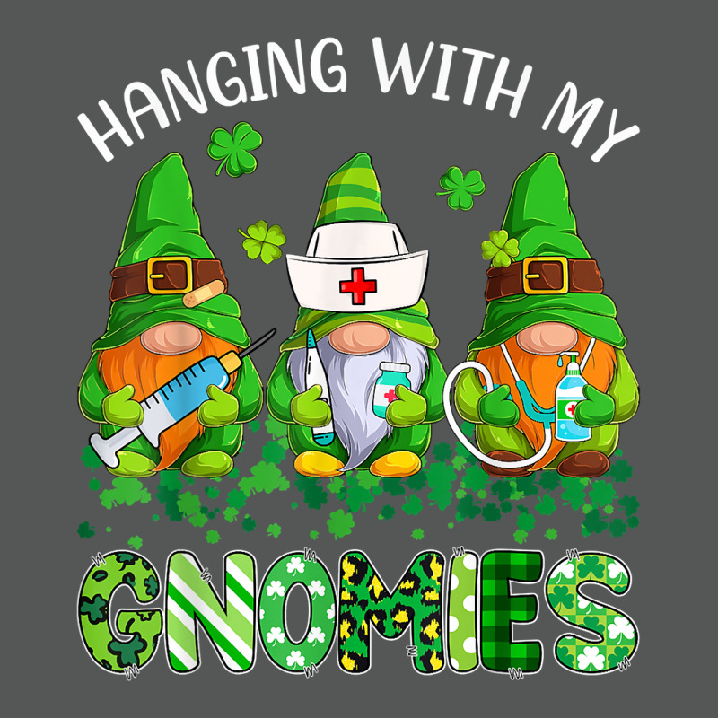 St Patricks Day Hanging With My Gnomies Nurse Stethoscope T Shirt Basic Backpack | Artistshot