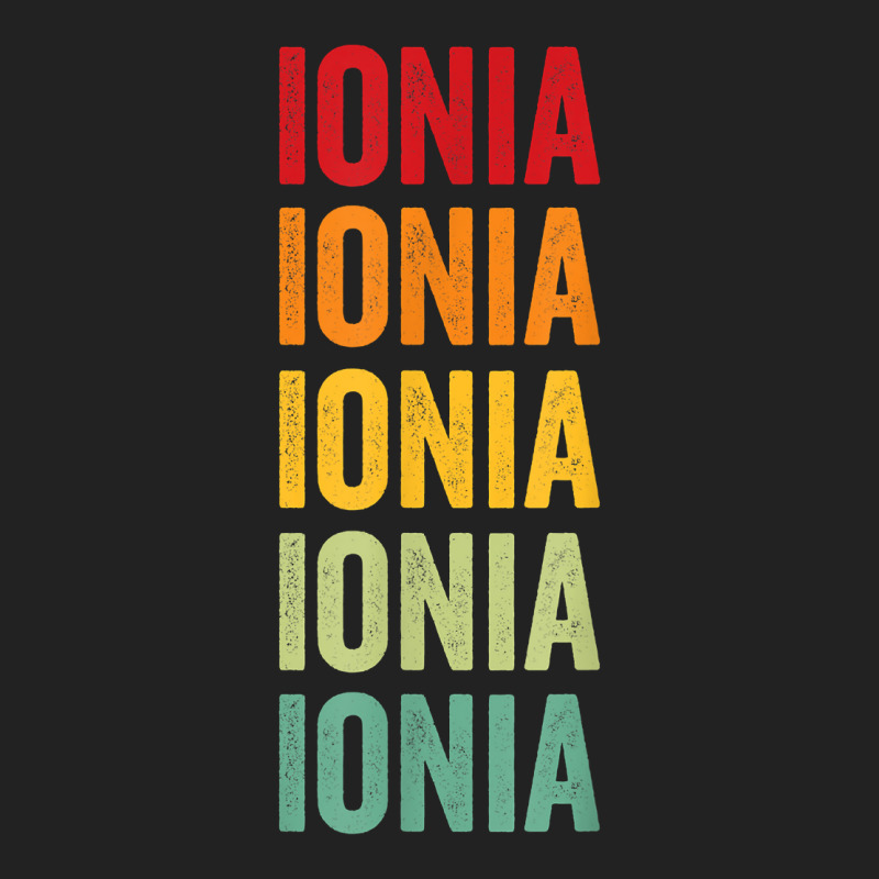 Ionia County, Michigan, Rainbow Text Design T Shirt Basic Backpack | Artistshot