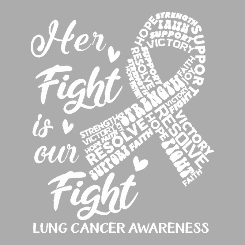 Lung Cancer Awareness T  Shirt Lung Cancer Awareness Her Fight Is Our Men's T-shirt Pajama Set | Artistshot