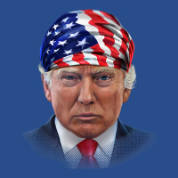 President Donald Trump In Flag Of Usa Head Wrap Basic Backpack | Artistshot