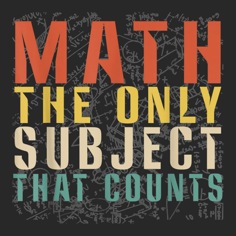 Math The Only Subject That Counts Funny Retro Math Teacher T Shirt Fashion Visor | Artistshot