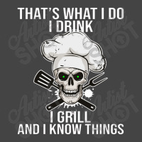 I Drink I Grill And Know Things Cookout Bbq Beer Pitmaster Fashion Visor | Artistshot