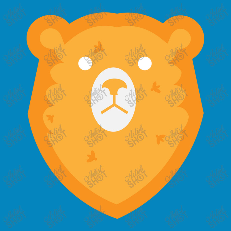 Simple Illustration Of A Yellow Bear's Head Fashion Visor | Artistshot