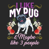 Pug Lover Dog I Like My Pug And Maybe Like 3 People Pug Mom Life Dog M Fashion Visor | Artistshot