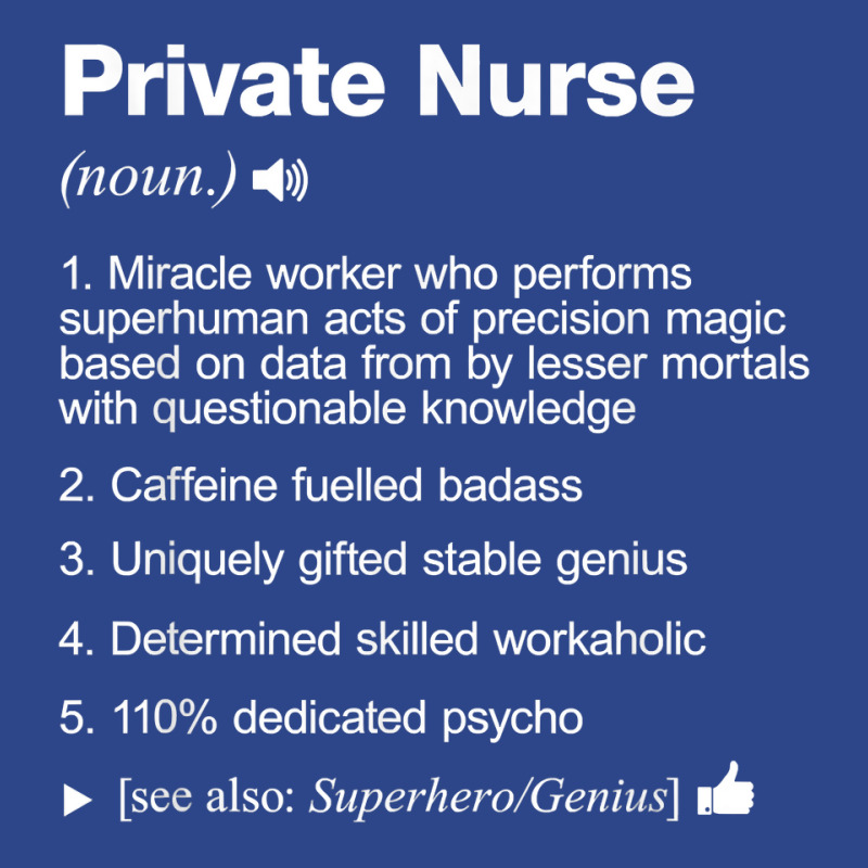 Private Nurse Job Definition Meaning Funny T Shirt Nike Dri-FIT Cap by SchonbergerKamile | Artistshot