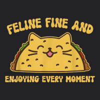 Feline Fine And Enjoying Every Moment Funny Taco C Youth Tee | Artistshot